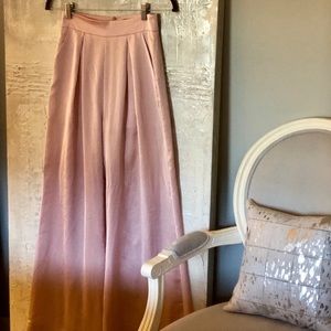 Pink Silk Nasty Gal Pants